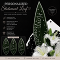 Personalized Statement Leaf ♡